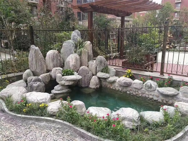 江苏家庭庭院水景设计